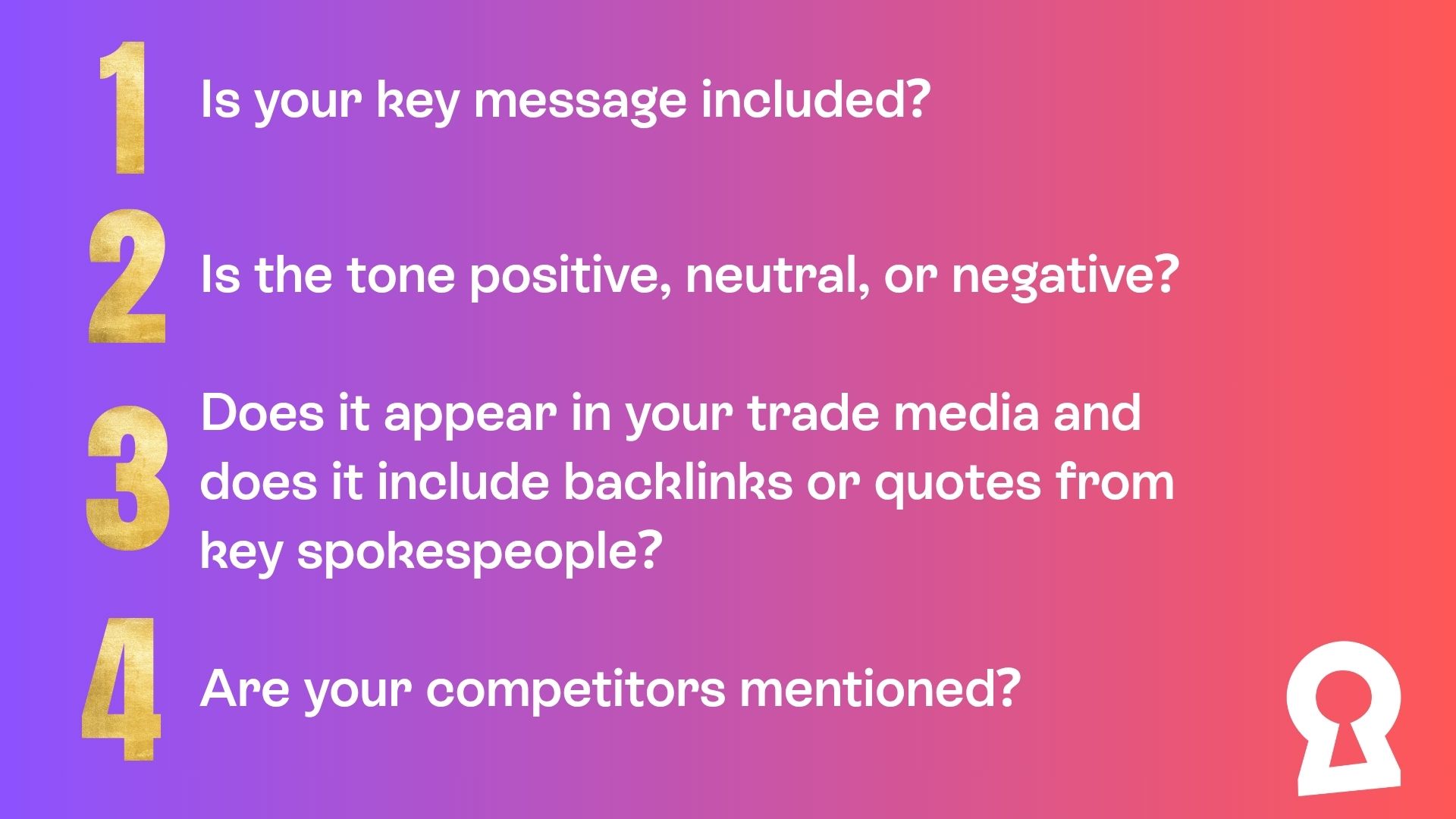 PR measurement questions