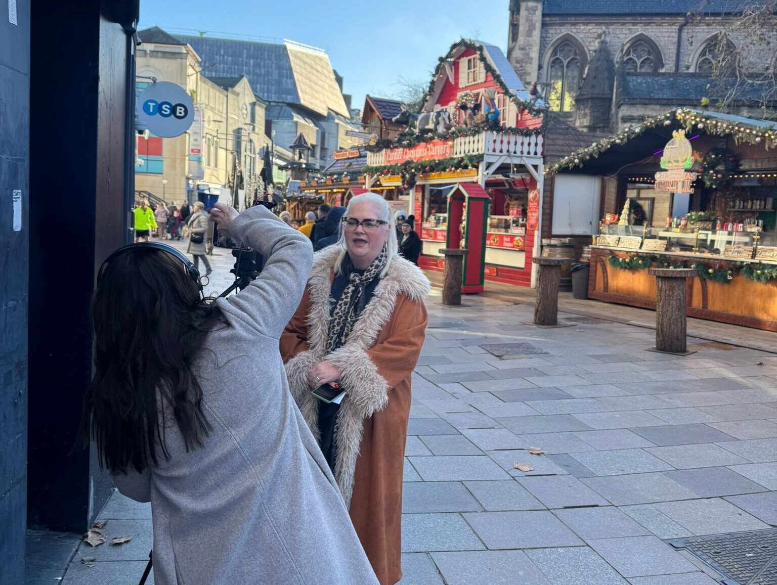 Sarah-Jane Outten speaks to ITV on camera 