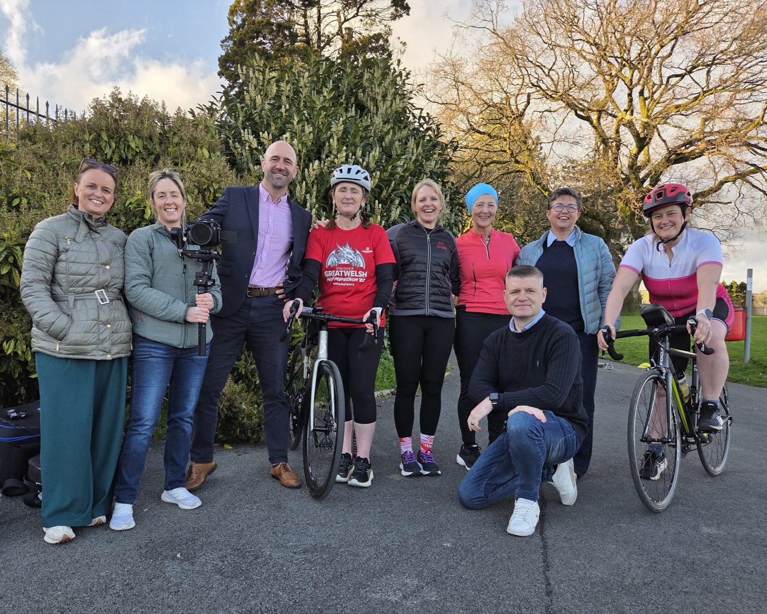 the activate west wales team with ITV Wales